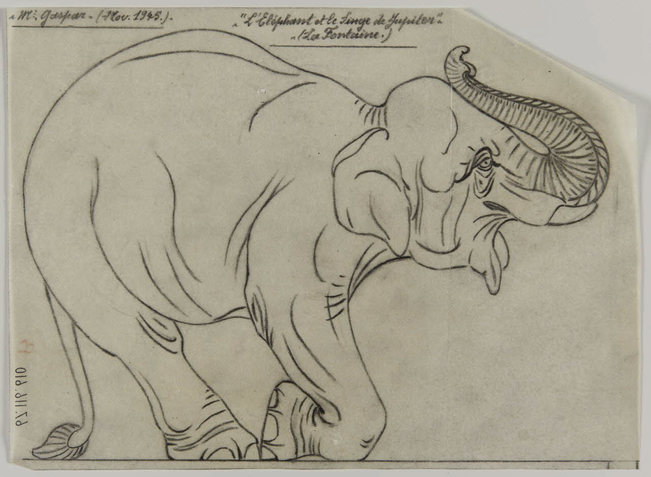 Gustave Soury dessin Fable de La Fontaine 1945 1967.116.610 Photo