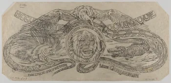 Gustave Soury dessin Projet d'affiche pour l'acclimatation zoologique 1922 1967.116.618 Photo