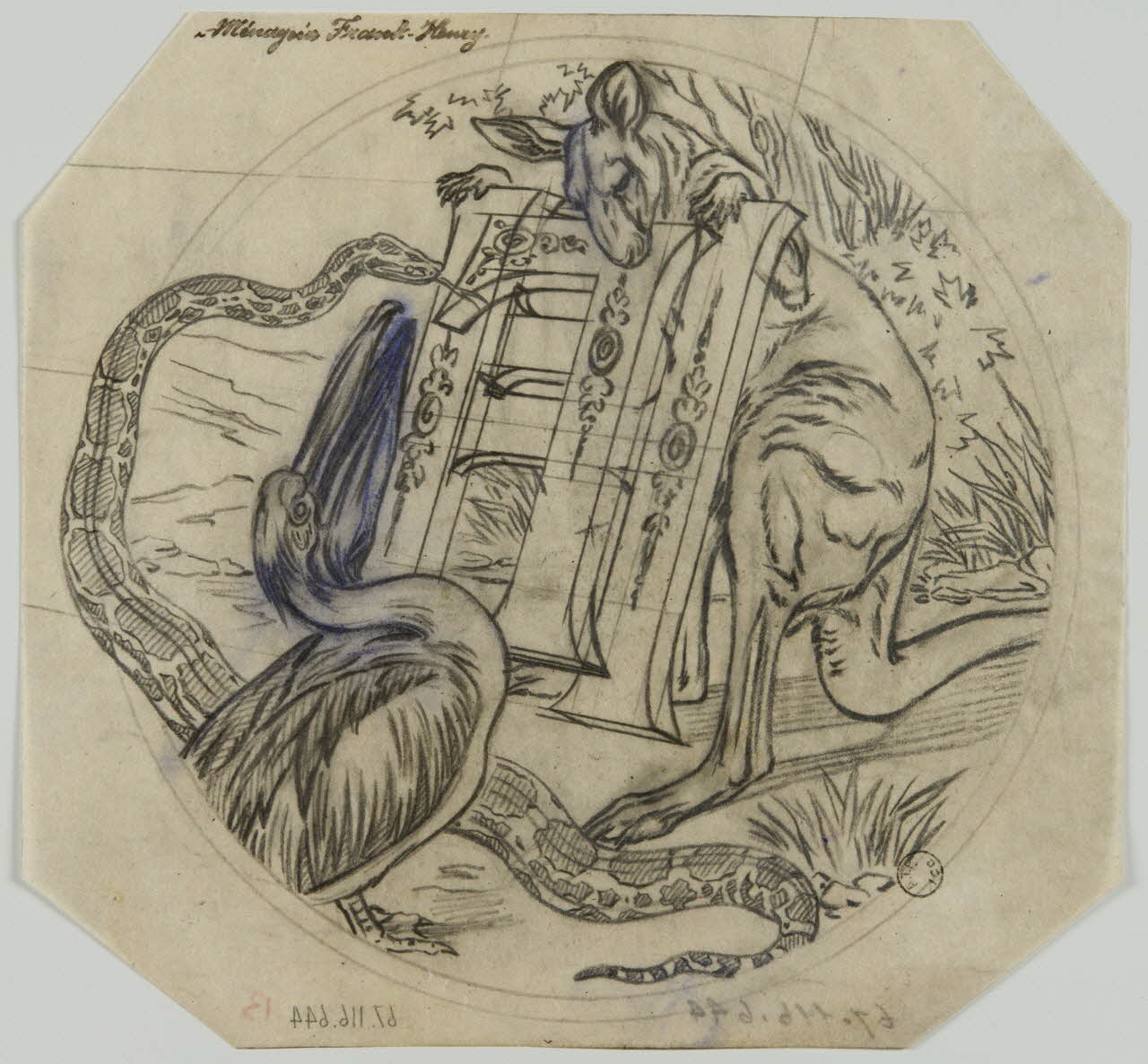 Gustave Soury dessin Ménagerie Frank Henry 1920-1930 1967.116.644 Photo