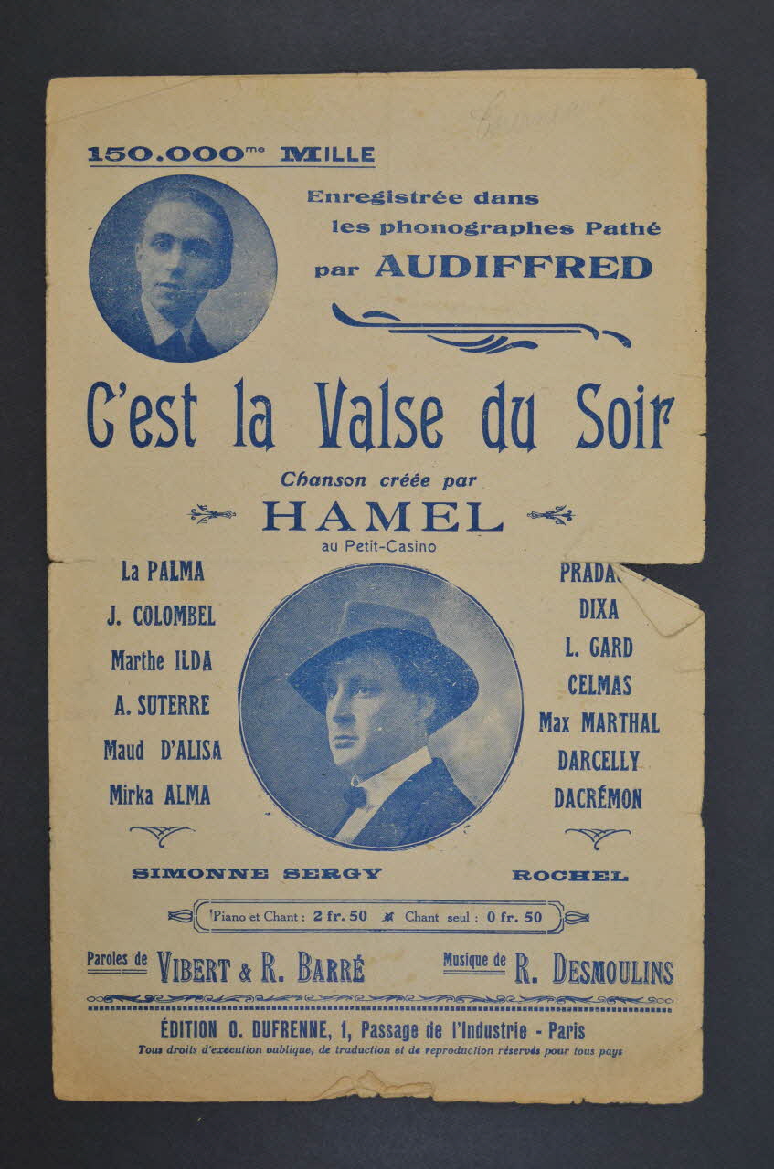 chanson petit format 1966.190.110 Photo Mucem