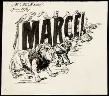 Gustave Soury partie d'un ensemble de dessins Animaux entourant les lettres d'un prénom 1954 1967.116.675 Photo