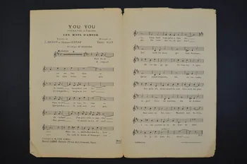 J. Ardot ; Victor Alix ; J. Sirrah ; Labbé chanson petit format Île-de-France, France 1922 1965.175.49  Photo Mucem