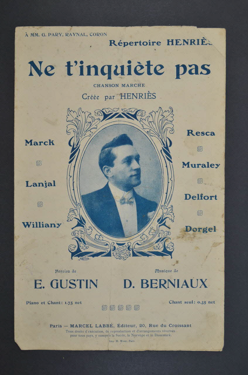 chanson petit format 1966.190.113 Photo Mucem