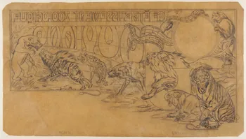Gustave Soury dessin Projet d'affiche (?) pour les établissements Jouviano 1925-1935 1967.116.708 Photo