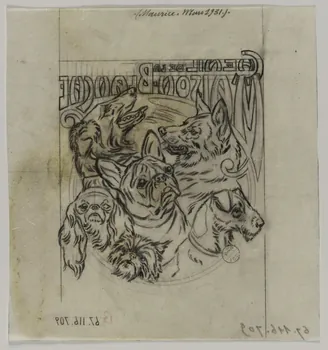Gustave Soury dessin CHENIL DE LA  MAISON-BLANCHE 1931 1967.116.709 Photo