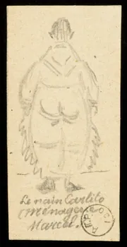 Gustave Soury dessin Le nain Carlito  (ménagerie  Marcel.) 1966 1967.116.772 Photo