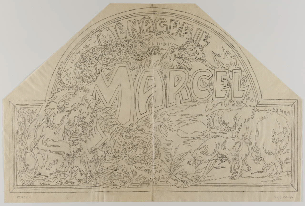 Gustave Soury dessin MENAGERIE  MARCEL 1966 1967.116.774 Photo