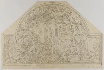 Gustave Soury dessin MENAGERIE  MARCEL 1966 1967.116.774 Photo