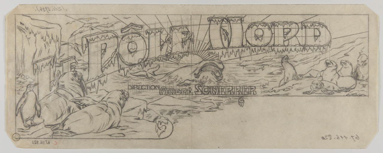 Gustave Soury dessin Projet d'affiche 1924 1967.116.820 Photo