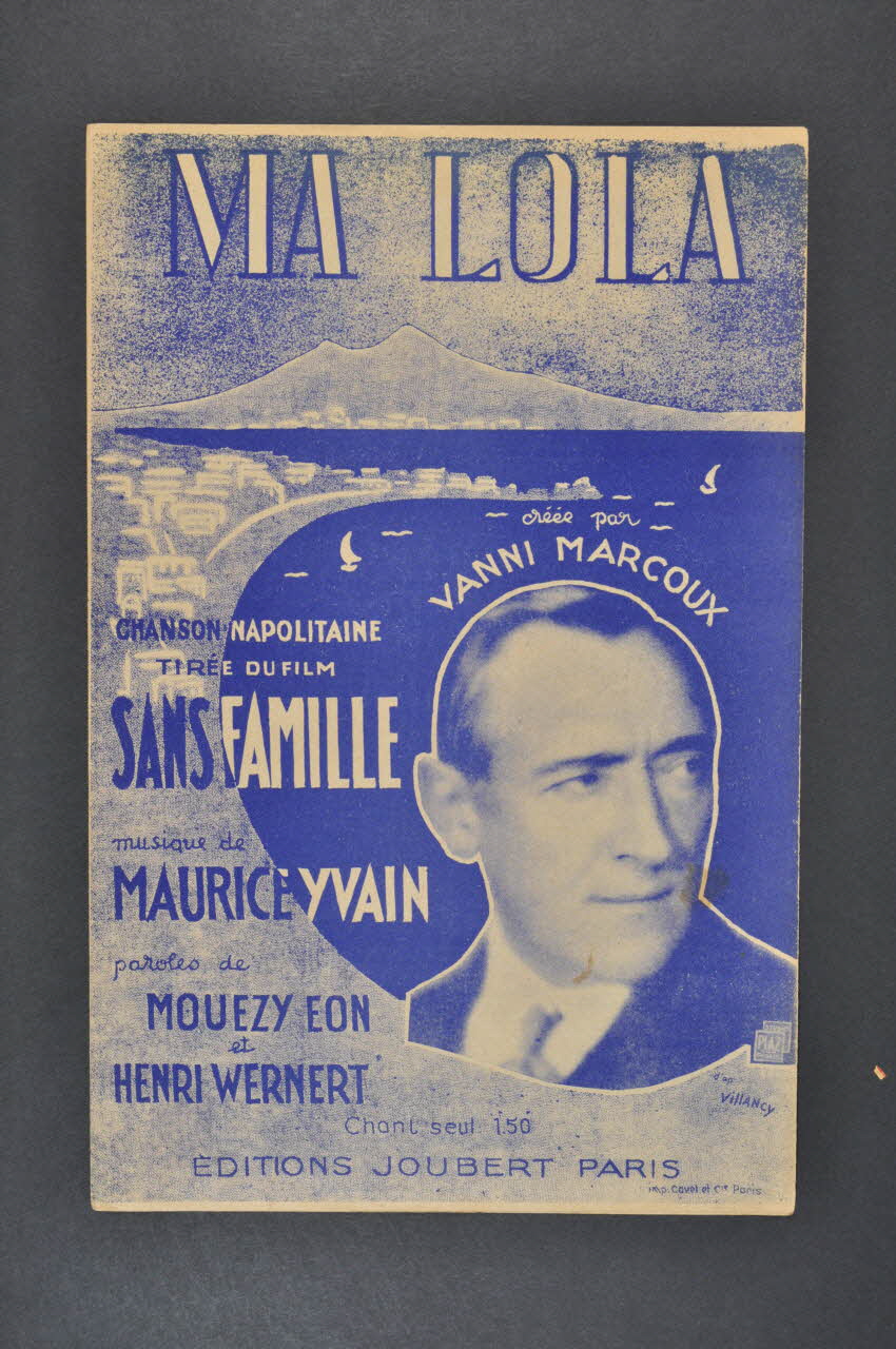 André MouëZy-Eon ; Maurice Yvain ; Henri Wernert ; Emile-Jean Vanni-Marcoux ; Joubert; chanson petit format Île-de-France, France 1934 1966.190.121 Photo Mucem