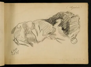 Gustave Soury carnet de dessins carnet de dessins 1903 1967.116.914.21 Photo