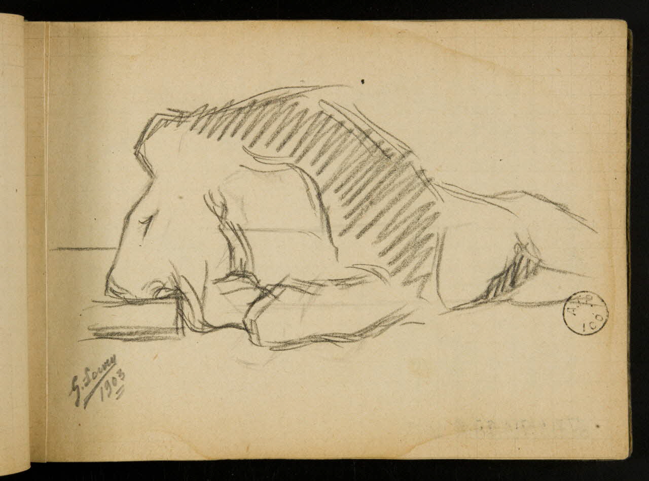 Gustave Soury carnet de dessins carnet de dessins 1903 1967.116.914.25 Photo