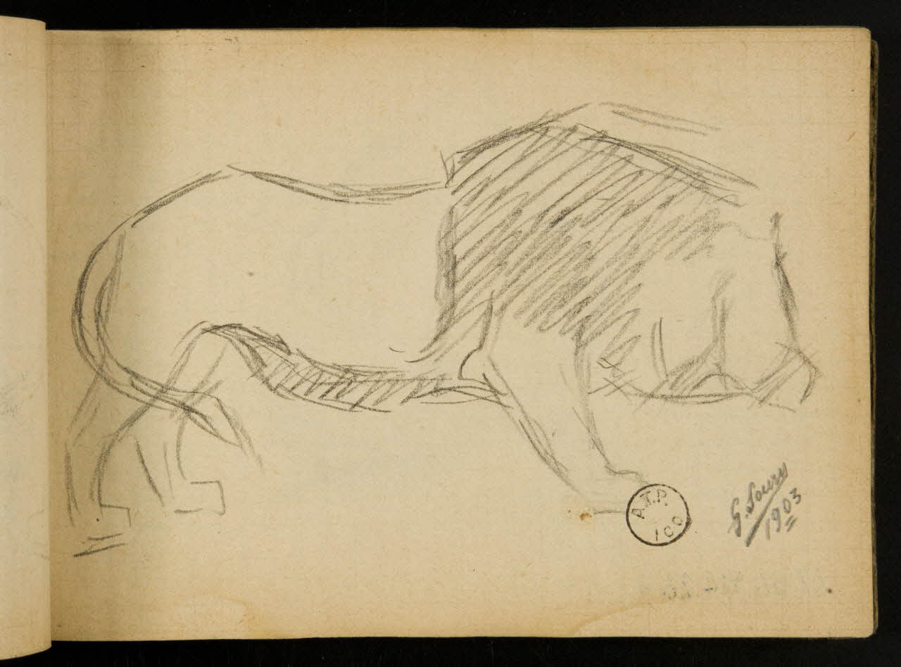 Gustave Soury carnet de dessins carnet de dessins 1903 1967.116.914.26 Photo