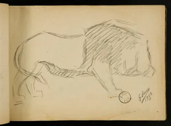 Gustave Soury carnet de dessins carnet de dessins 1903 1967.116.914.26 Photo