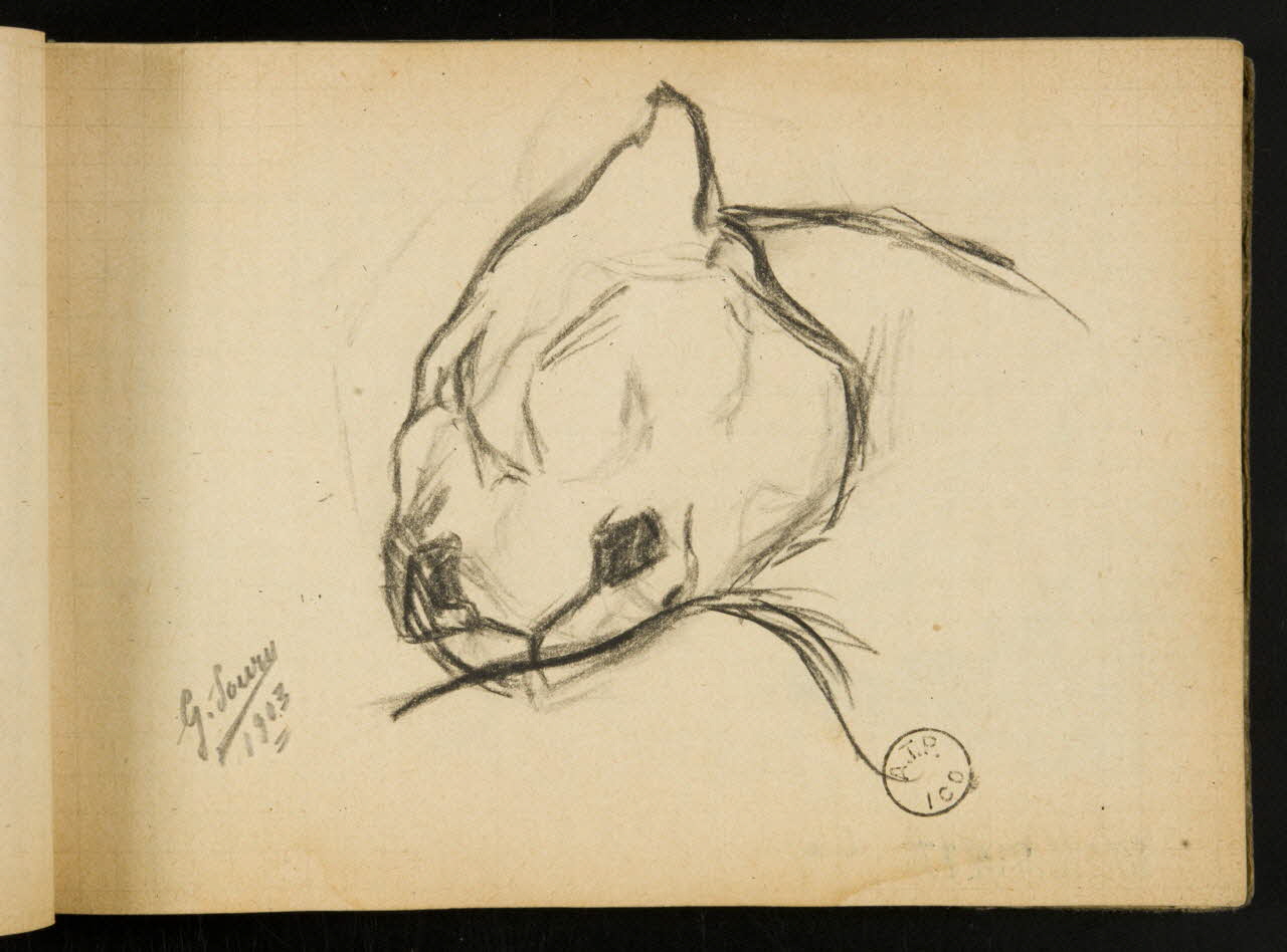 Gustave Soury carnet de dessins carnet de dessins 1903 1967.116.914.27 Photo