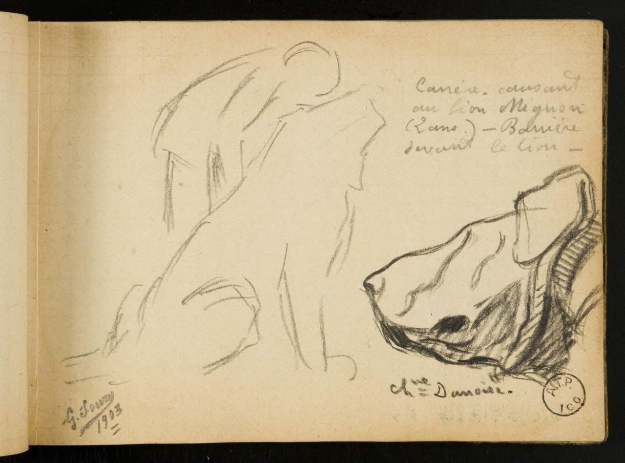 Gustave Soury carnet de dessins carnet de dessins 1903 1967.116.914.28 Photo