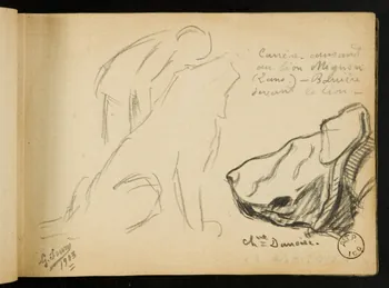 Gustave Soury carnet de dessins carnet de dessins 1903 1967.116.914.28 Photo