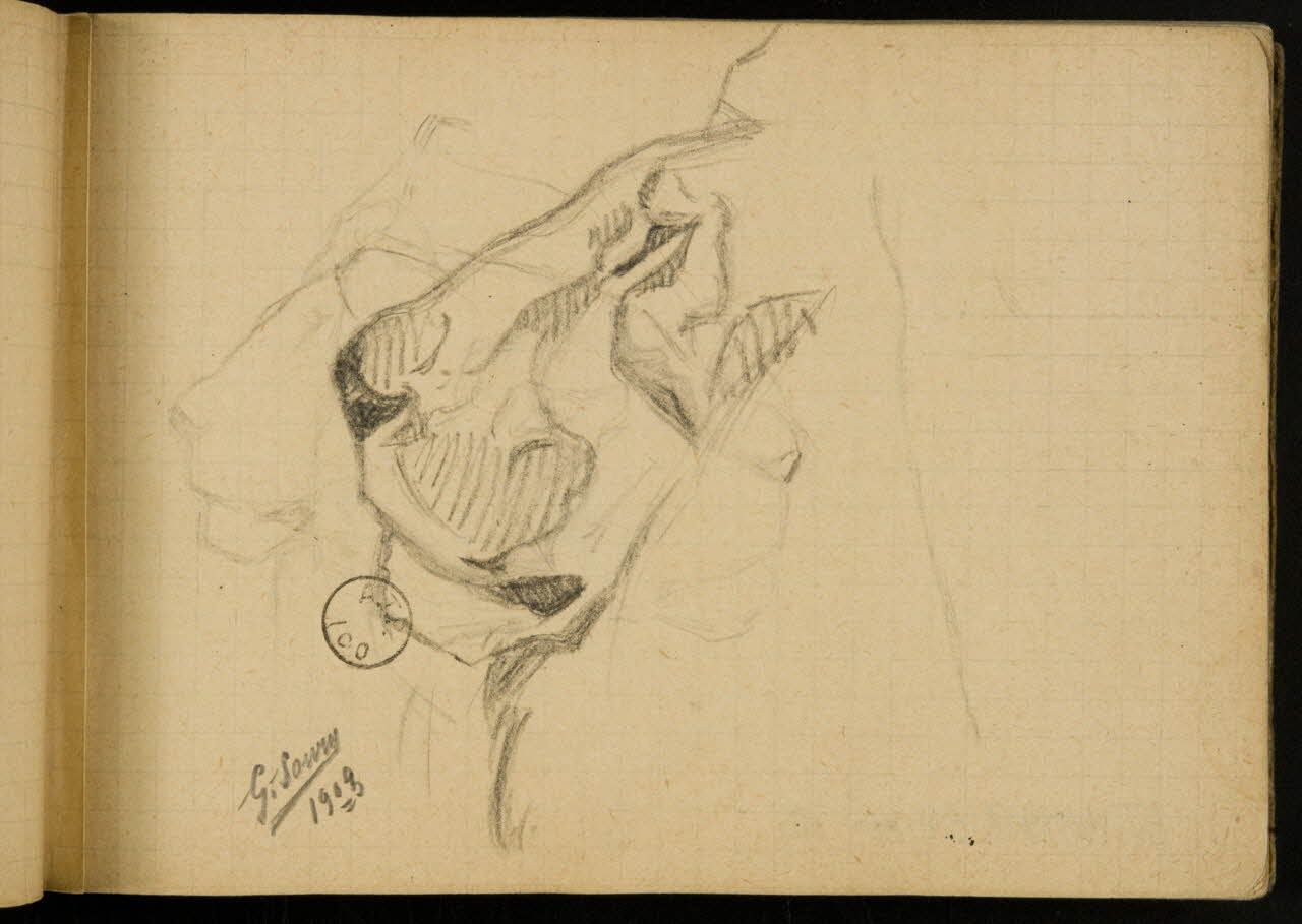 Gustave Soury carnet de dessins carnet de dessins 1903 1967.116.914.3 Photo