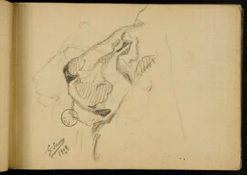 Gustave Soury carnet de dessins carnet de dessins 1903 1967.116.914.3 Photo