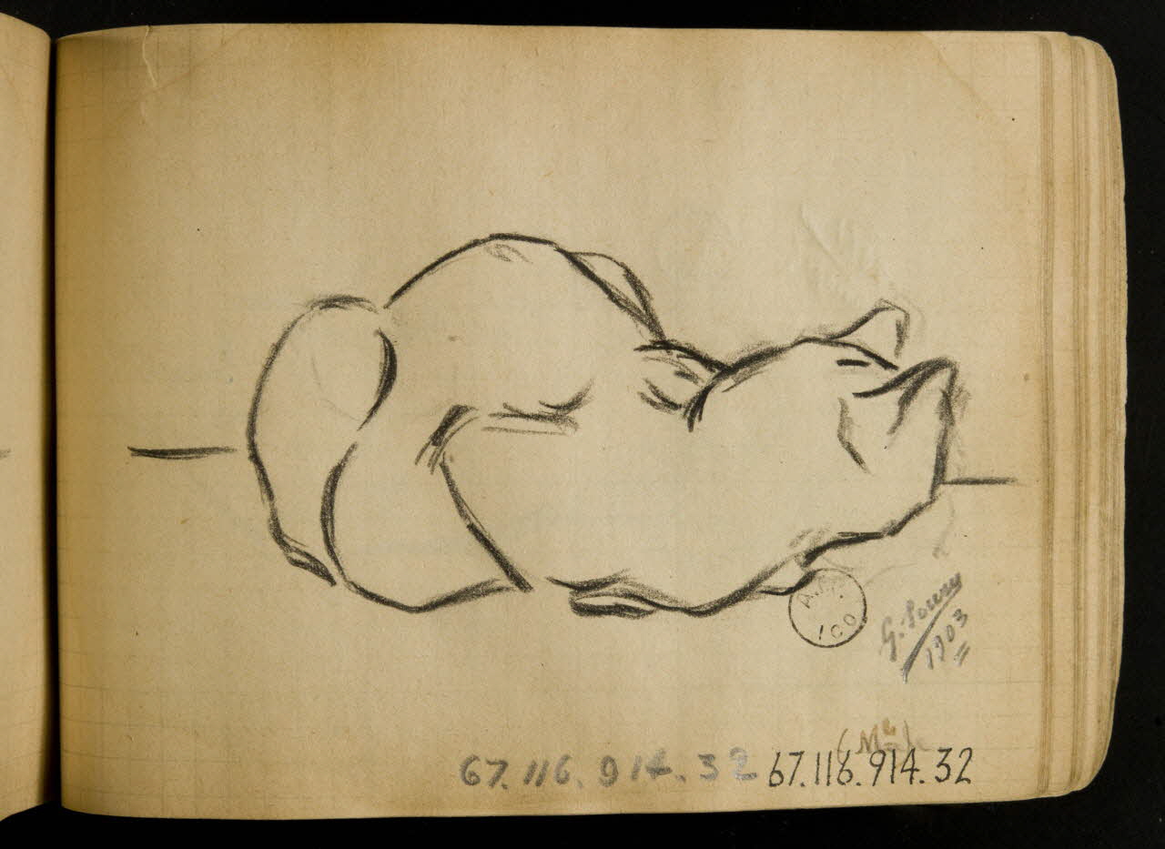 carnet de dessins Chat 1967.116.914.32 Photo