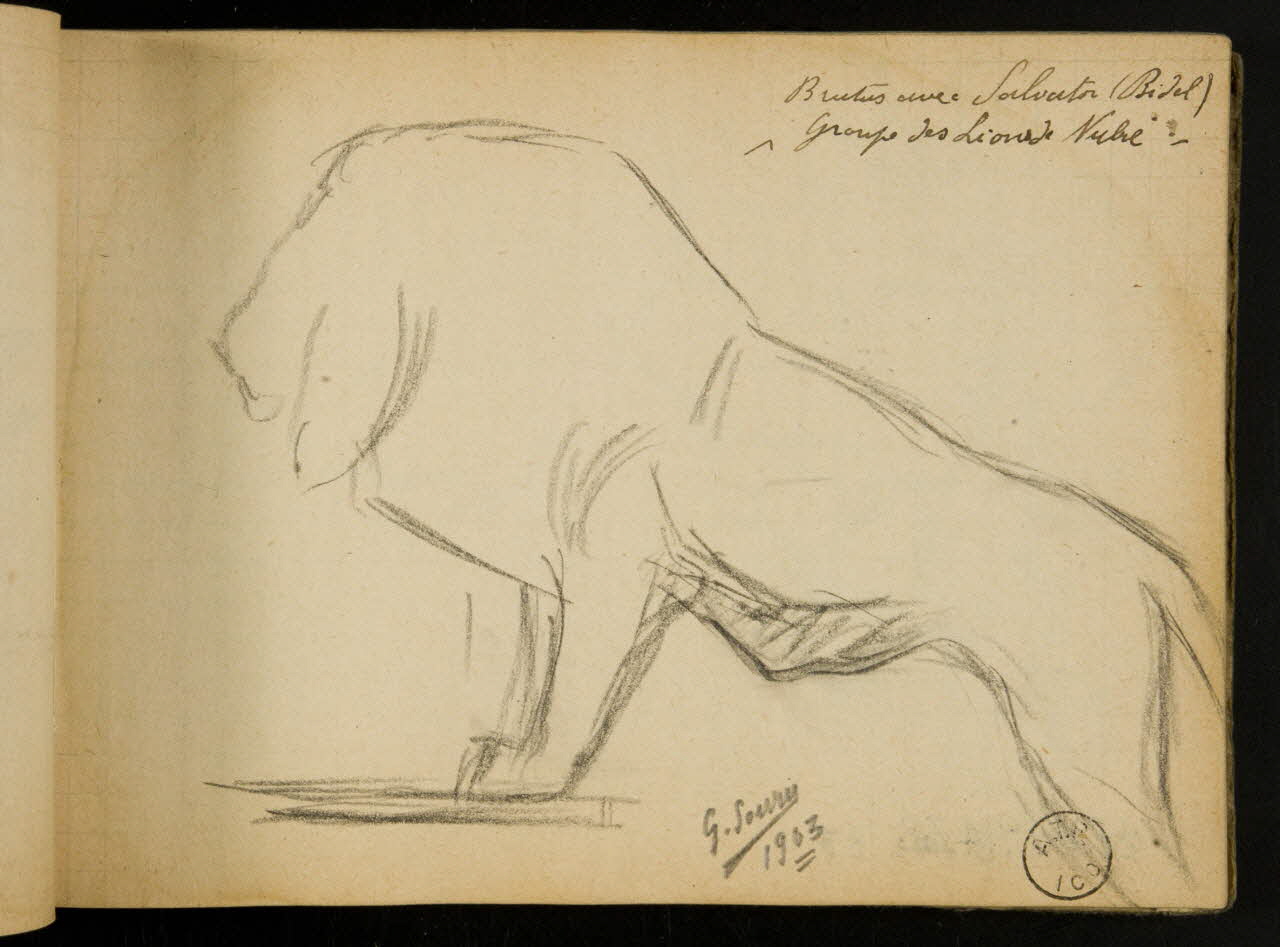 Gustave Soury carnet de dessins carnet de dessins 1903 1967.116.914.38 Photo