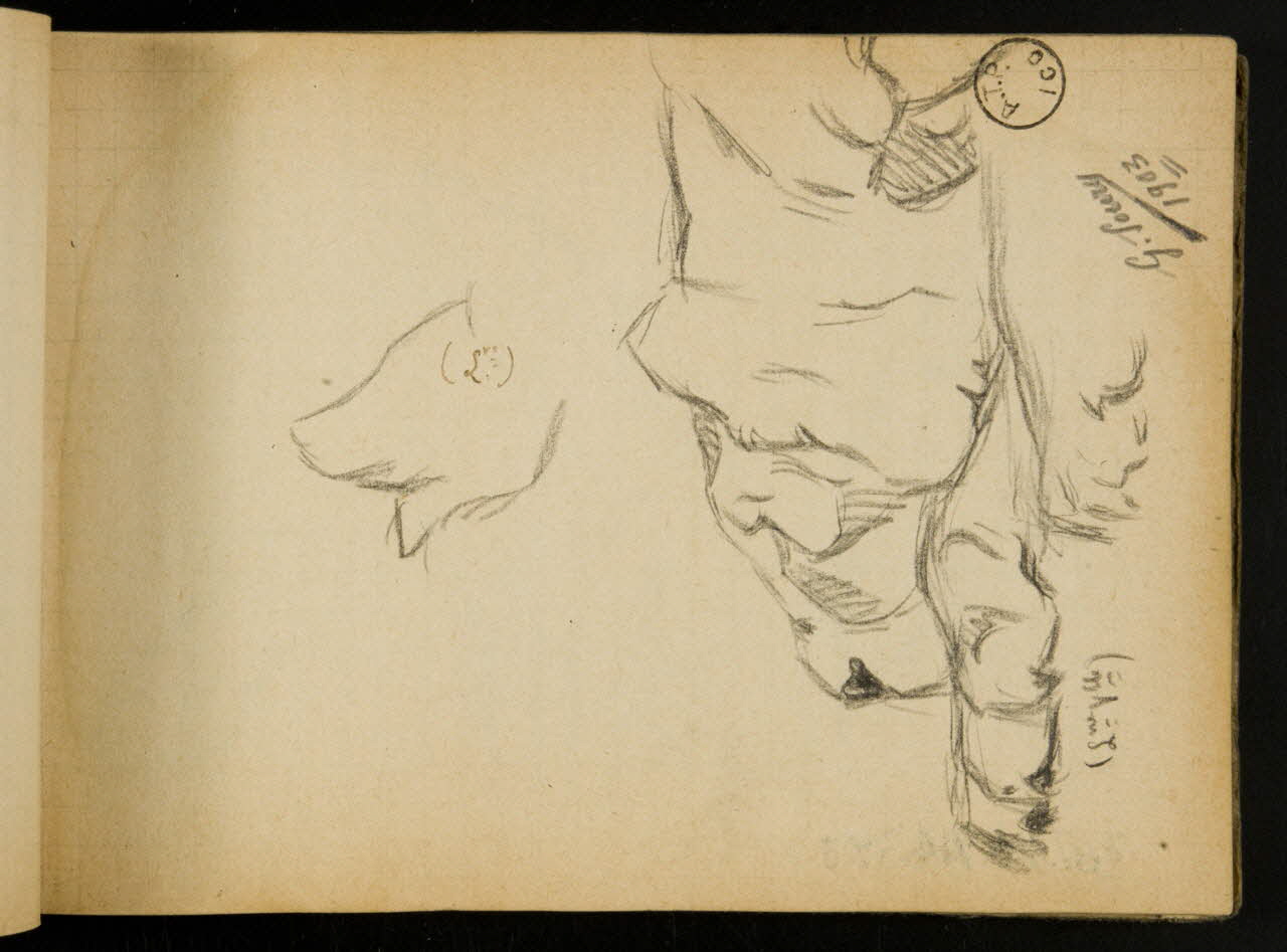 Gustave Soury carnet de dessins carnet de dessins 1903 1967.116.914.39 Photo