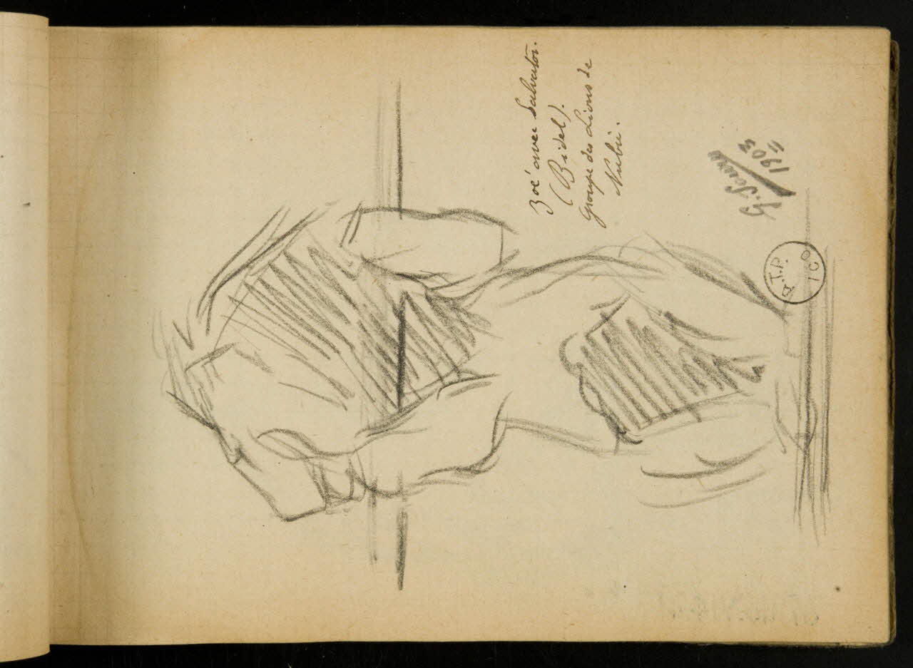 Gustave Soury carnet de dessins carnet de dessins 1903 1967.116.914.41 Photo