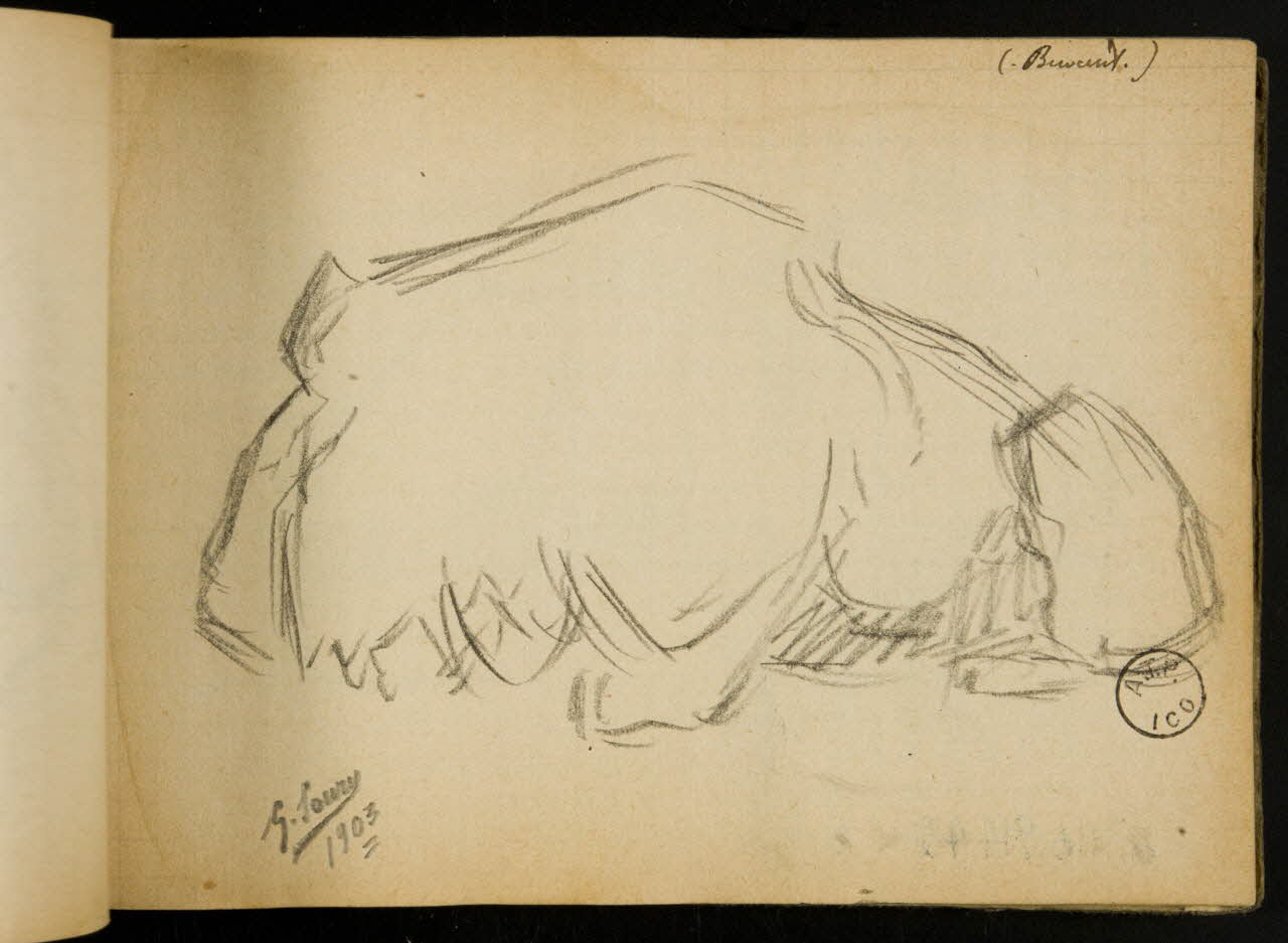 Gustave Soury carnet de dessins carnet de dessins 1903 1967.116.914.43 Photo