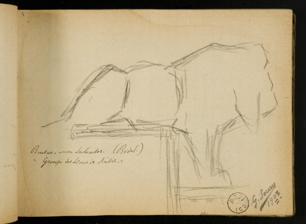 Gustave Soury carnet de dessins carnet de dessins 1903 1967.116.914.44 Photo