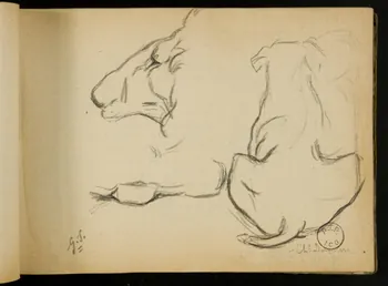 Gustave Soury carnet de dessins carnet de dessins 1903 1967.116.914.48 Photo