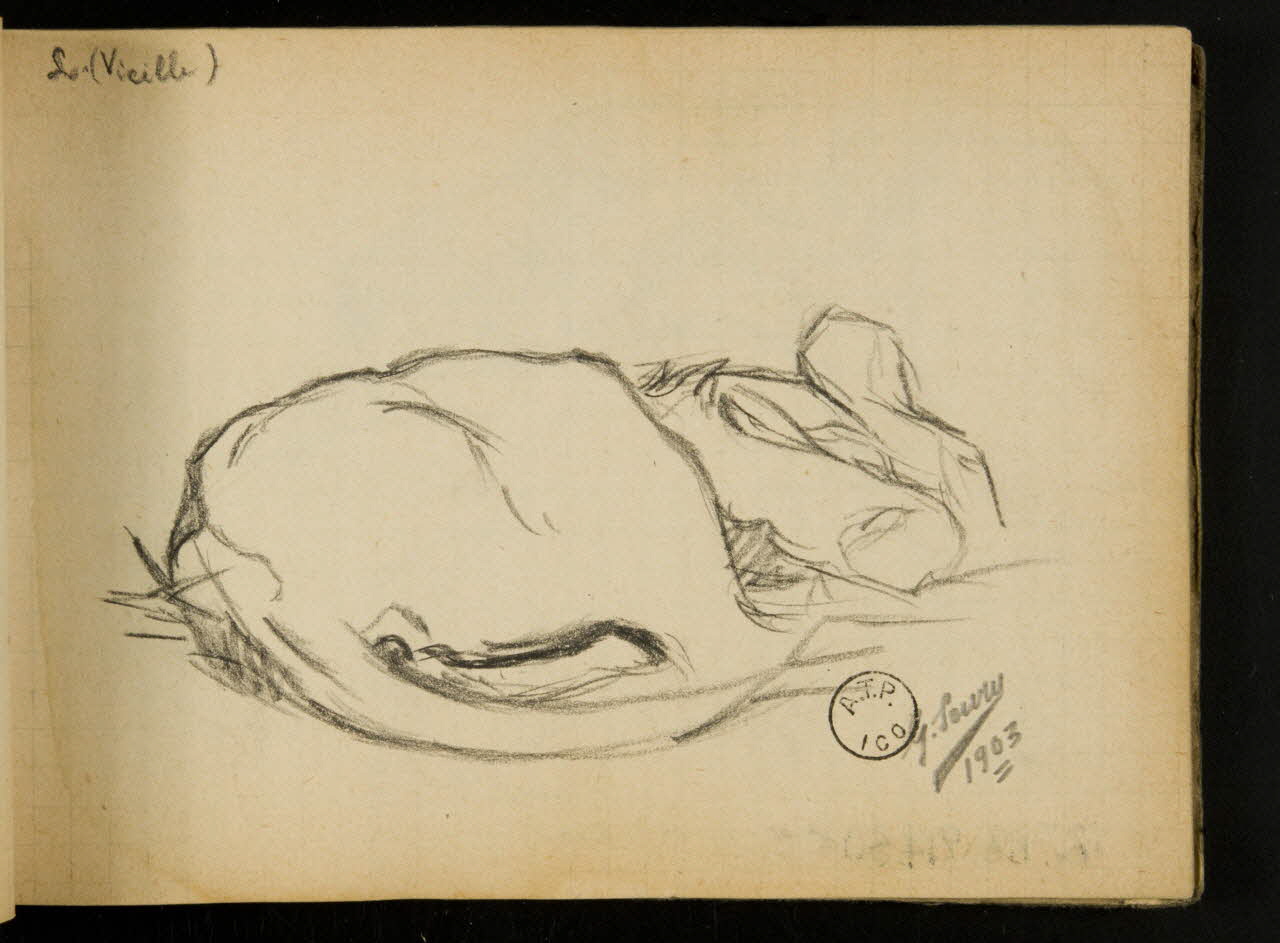 Gustave Soury carnet de dessins carnet de dessins 1903 1967.116.914.50 Photo