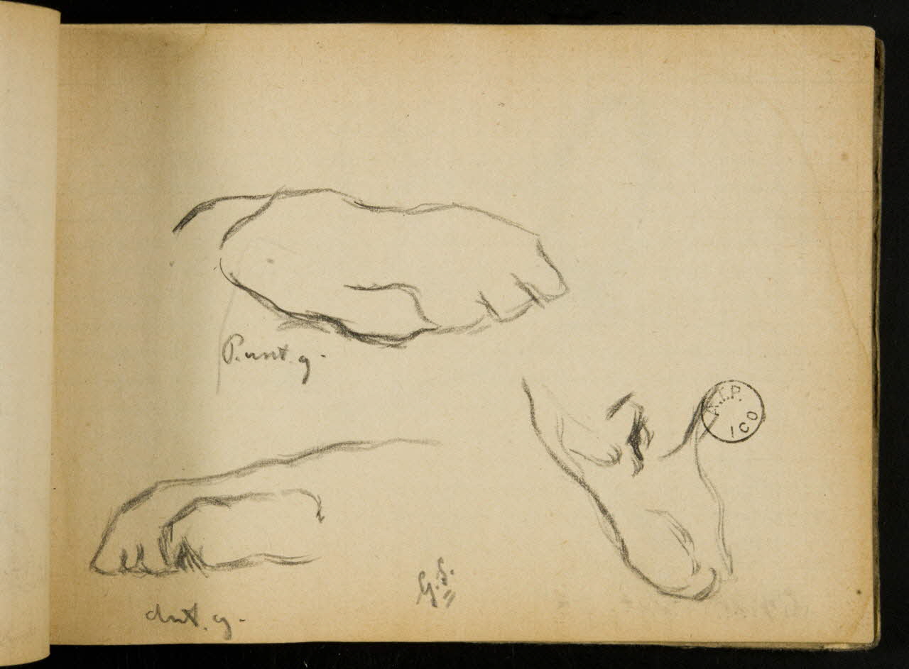 Gustave Soury carnet de dessins carnet de dessins 1903 1967.116.914.54 Photo