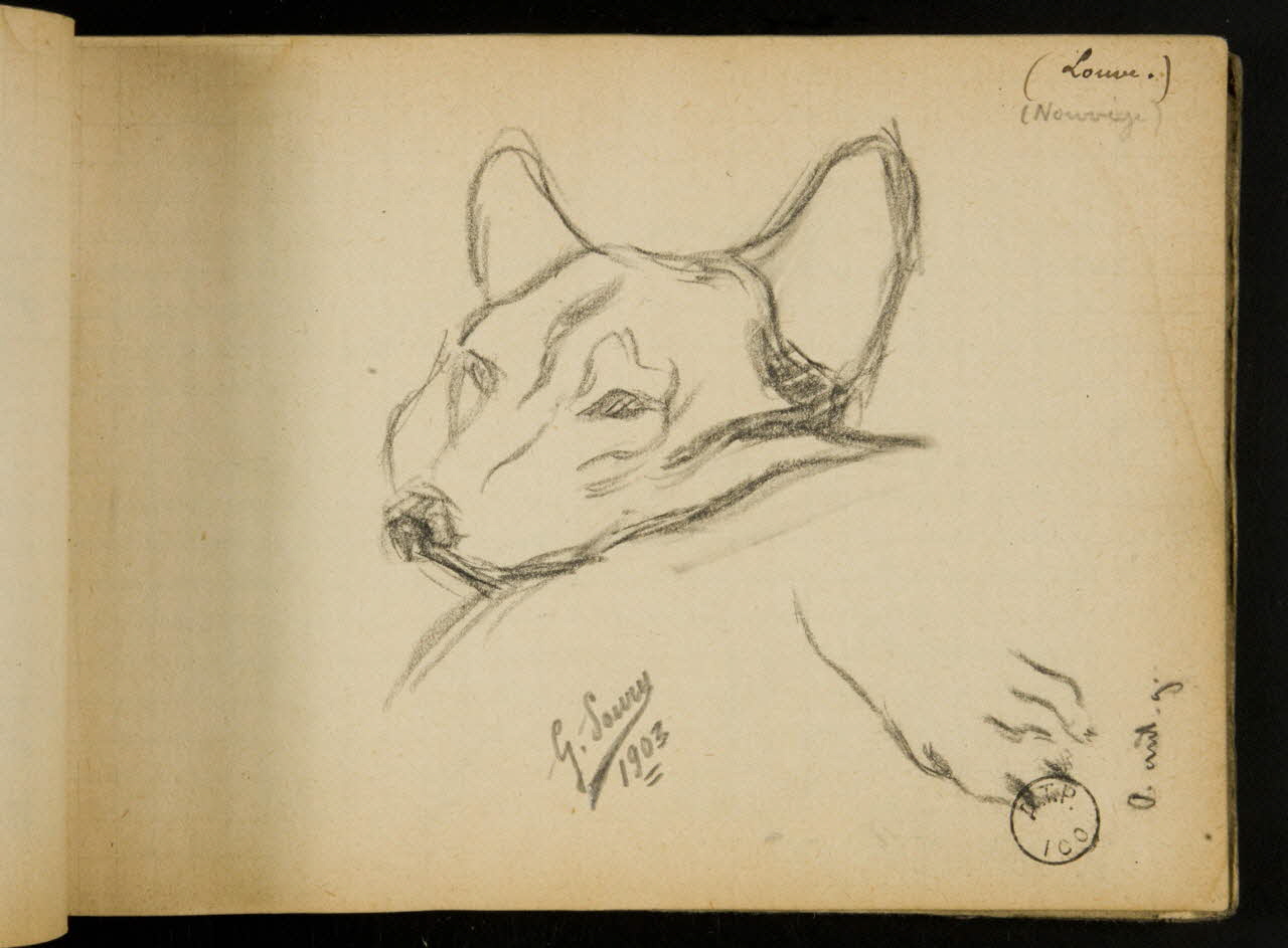 Gustave Soury carnet de dessins carnet de dessins 1903 1967.116.914.55 Photo