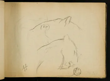 Gustave Soury carnet de dessins carnet de dessins 1903 1967.116.914.56 Photo