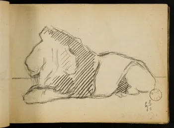 Gustave Soury carnet de dessins carnet de dessins 1903 1967.116.914.57 Photo