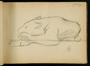 Gustave Soury carnet de dessins carnet de dessins 1903 1967.116.914.58 Photo