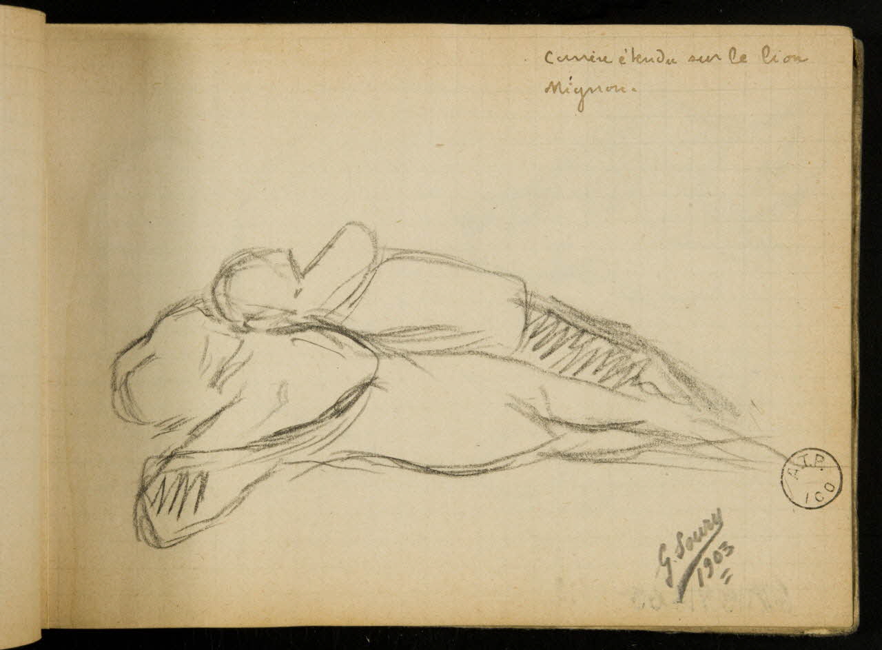Gustave Soury carnet de dessins carnet de dessins 1903 1967.116.914.60 Photo