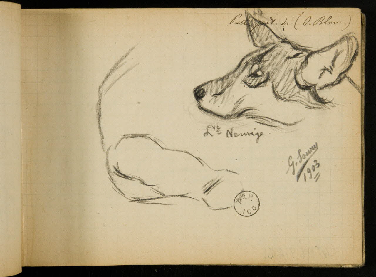 Gustave Soury carnet de dessins carnet de dessins 1903 1967.116.914.61 Photo