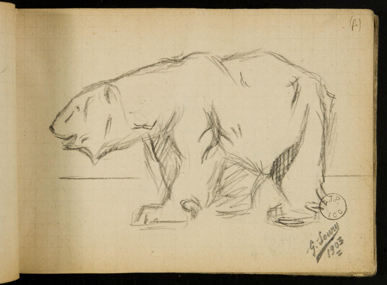 Gustave Soury carnet de dessins carnet de dessins 1903 1967.116.914.64 Photo