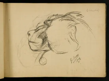 Gustave Soury carnet de dessins carnet de dessins 1903 1967.116.914.7 Photo