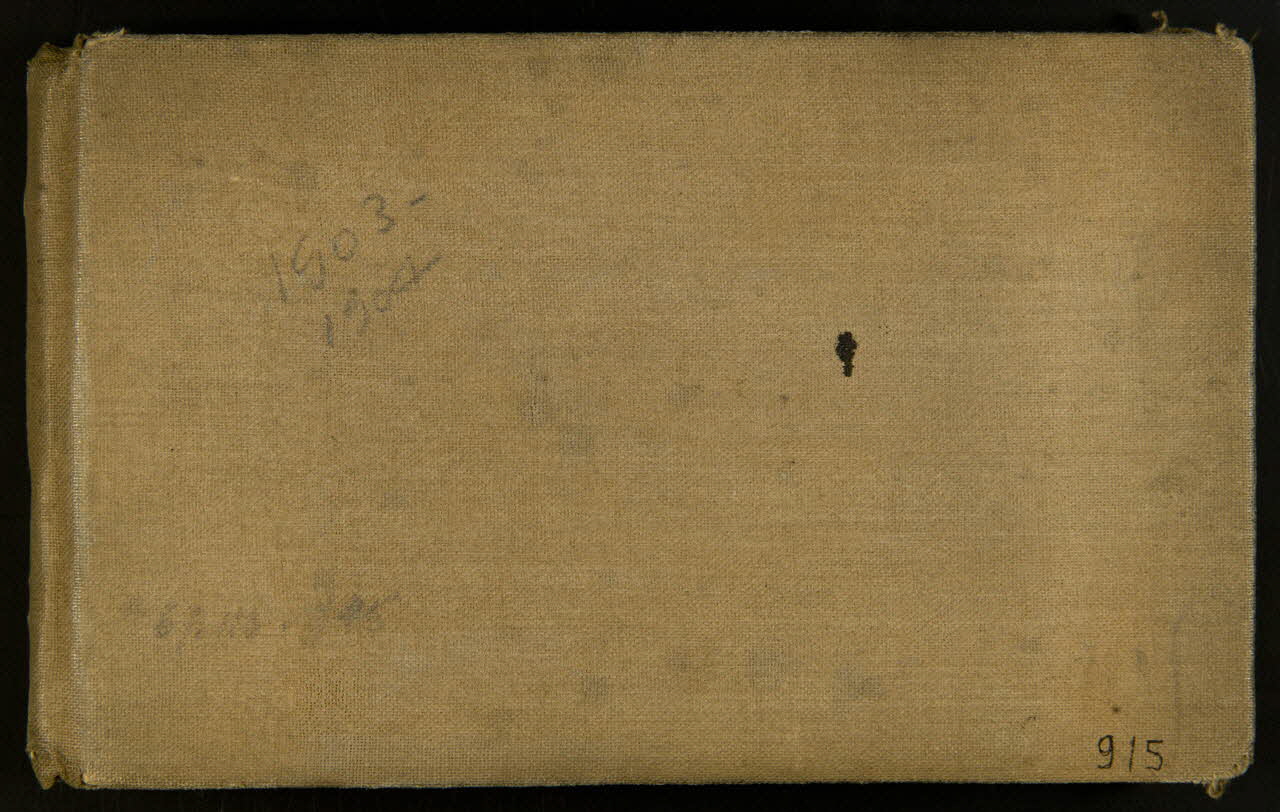 Gustave Soury carnet de dessins Carnet d'études : personnages et animaux 1903 1967.116.915.1/44 Photo