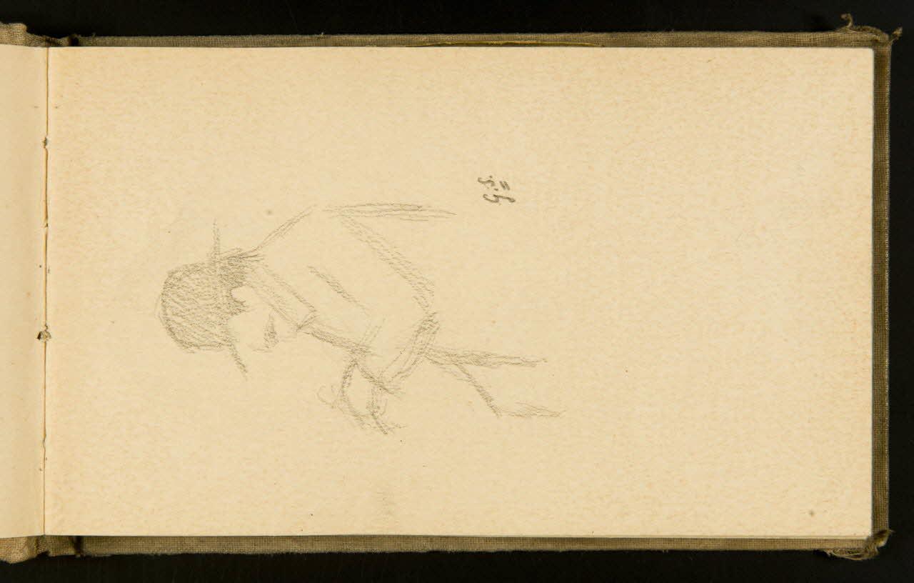 Gustave Soury carnet de dessins Homme en buste, de profil 1903 1967.116.915.2 Photo