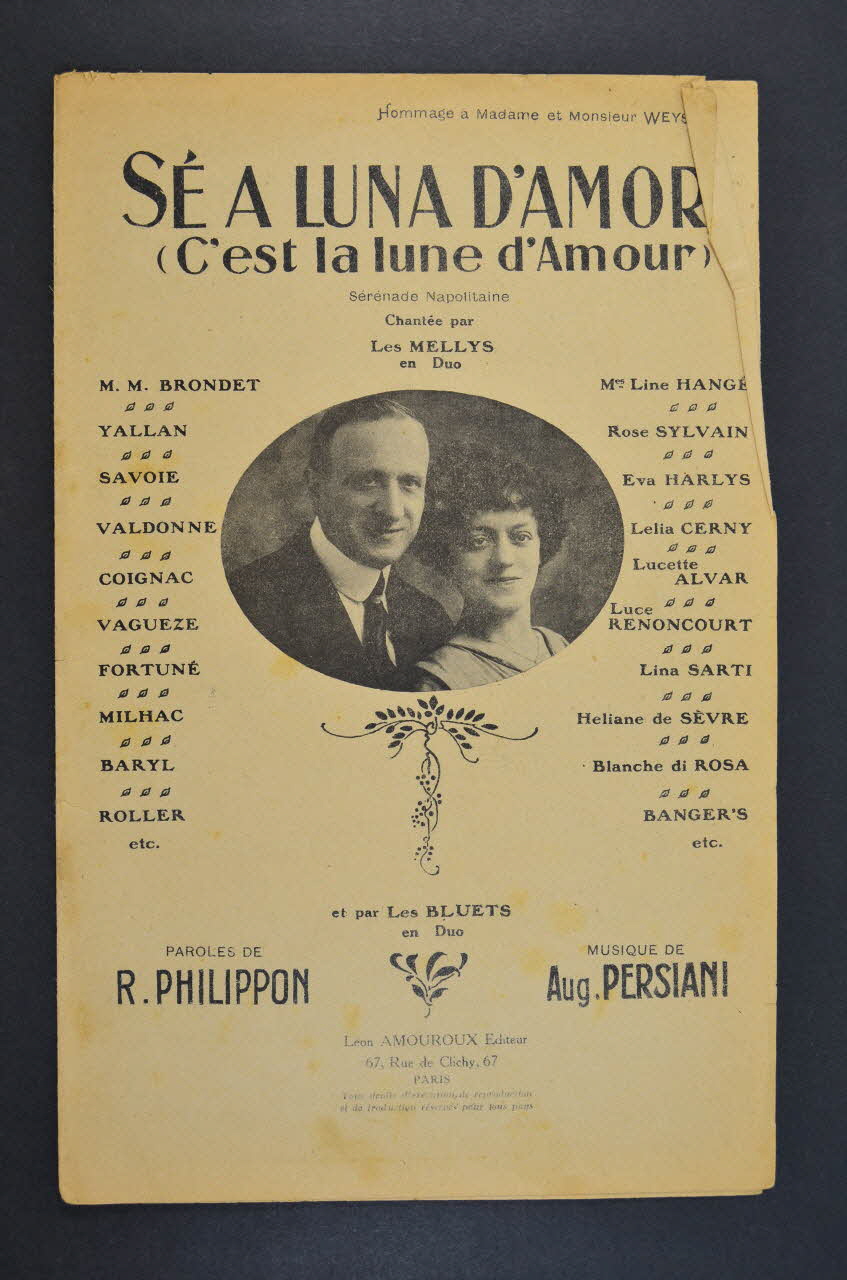 chanson petit format 1966.190.128 Photo Mucem