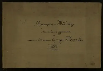 Gustave Soury album Champion et Milady  Lion et Lionne appartenant  à  Monsieur Georges Marck  1905 Paris 1905 1967.116.917.1/17 Photo