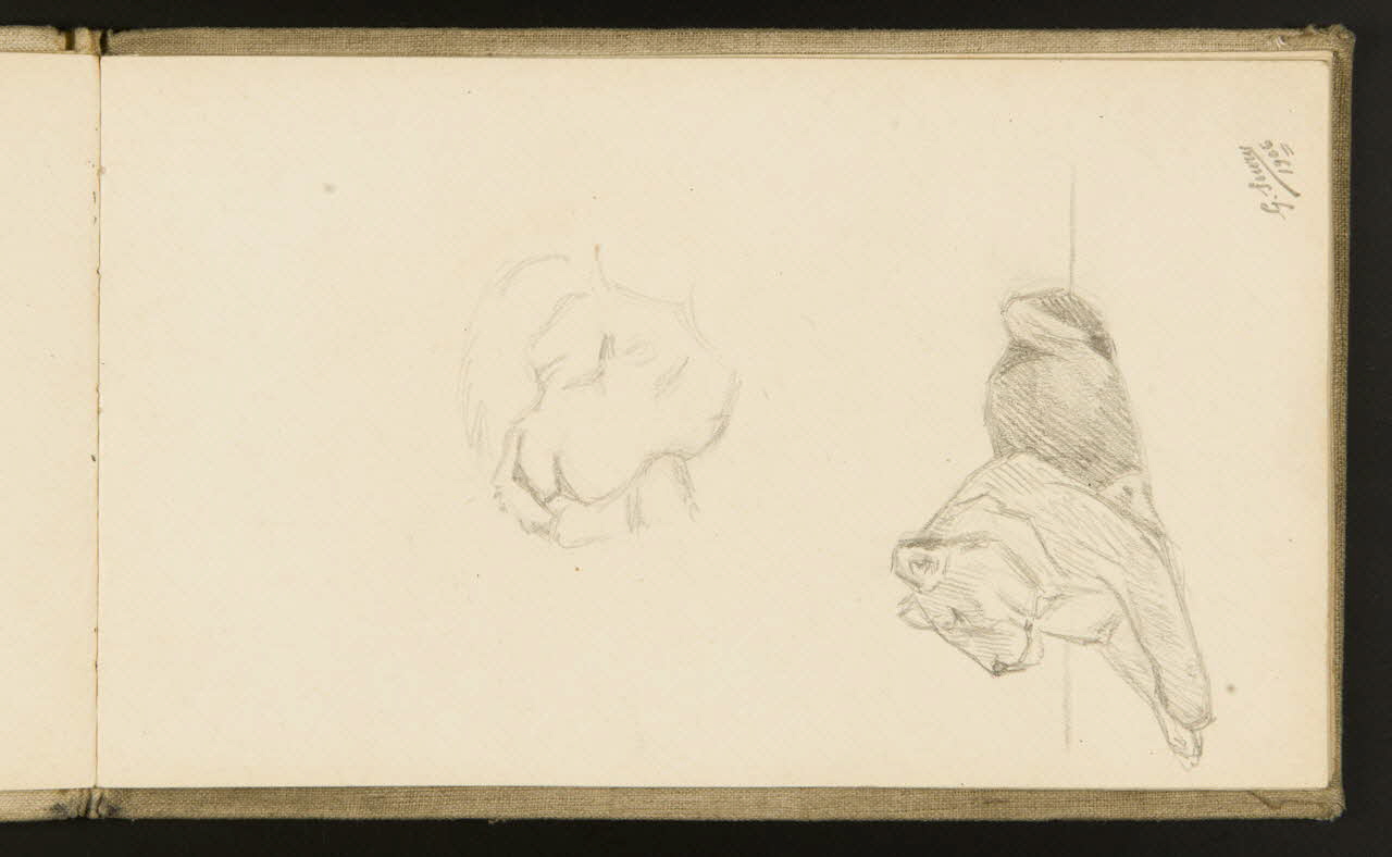 carnet de dessins Etude de lionne 1967.116.918.7 Photo