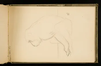 Gustave Soury carnet de dessins Etude de singe 1906 1967.116.924.14 Photo