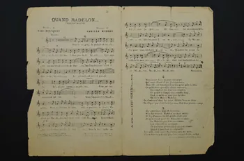 Louis Bousquet ; Camille Robert ; Bach ; Polin chanson petit format Île-de-France, France 1914 1966.190.133 Photo Mucem