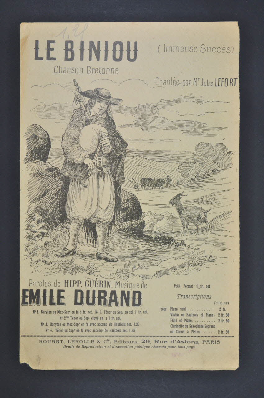 chanson petit format 1965.175.64 Photo Mucem