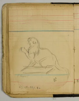 carnet de dessins Esquisse de puma 1967.116.927.30  Photo