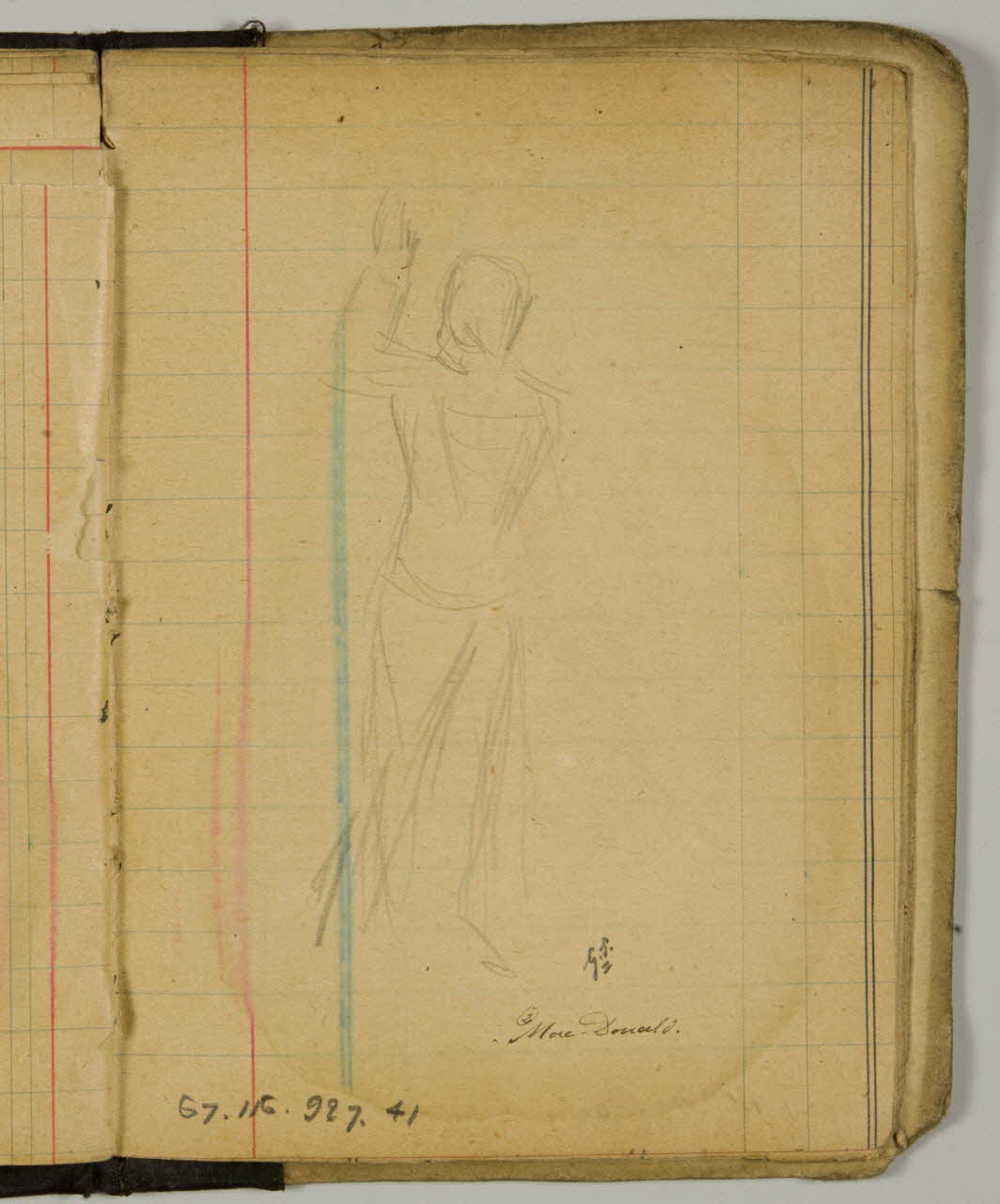 Gustave Soury ensemble (2) carnet de dessins Paris 1908 1967.116.927.41 Photo